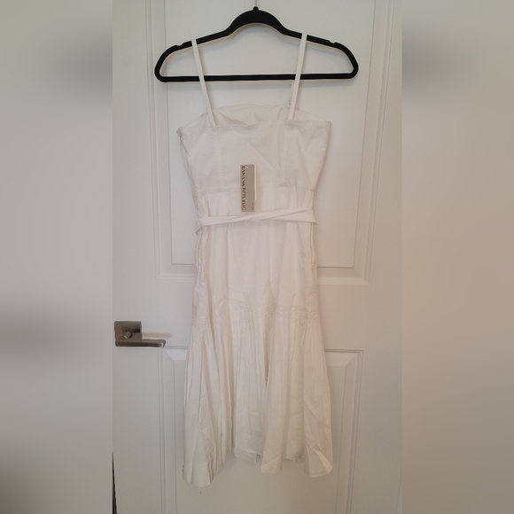 NWT Banana Republic white midi dress 00P - Picture 3 of 12